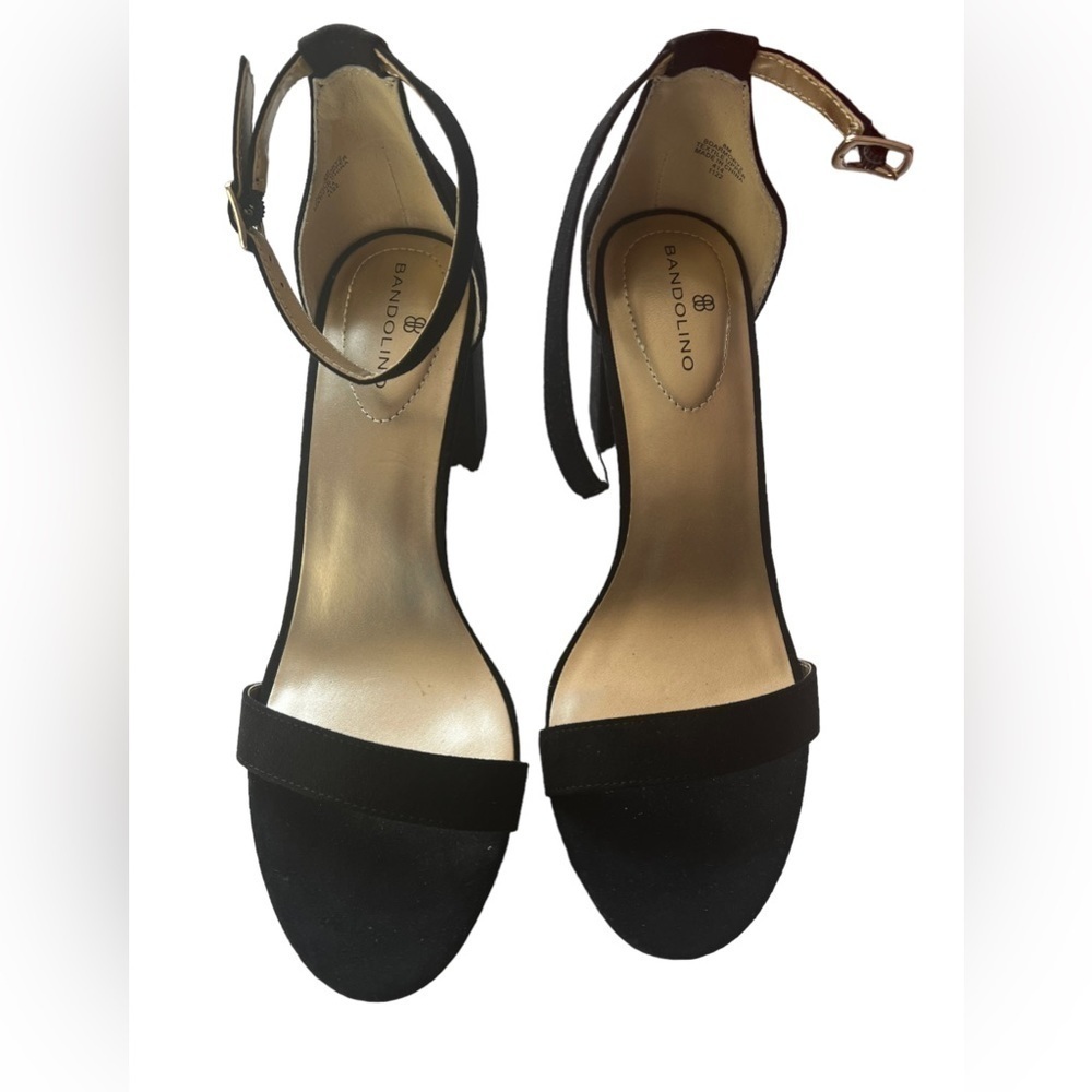 Bandolino Women's Armory Black Heeled Sandal 8